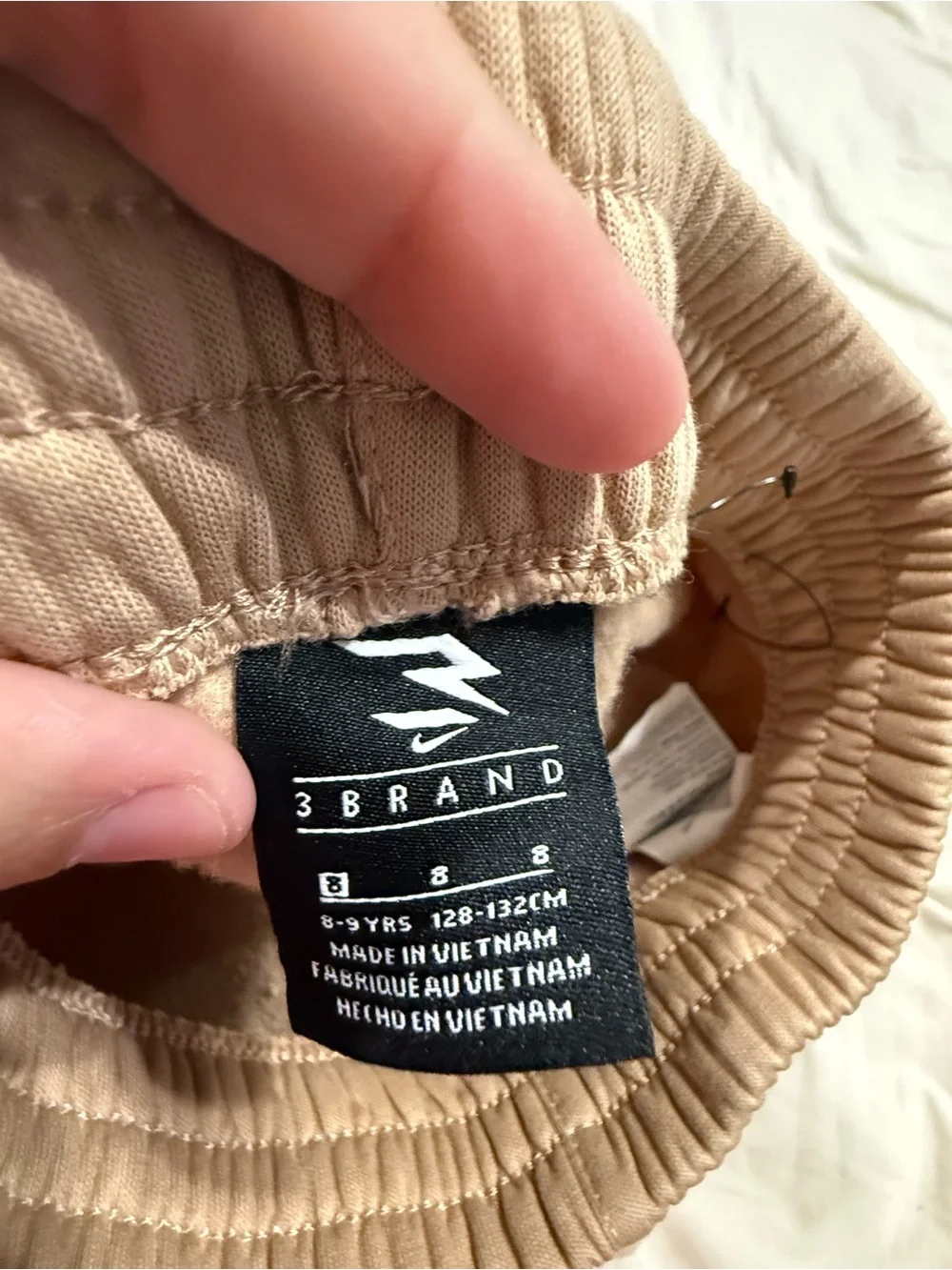 Nike Kids Tan Fleece Sweatshirt & Jogger Set Size 8 (8–9Y) Matching Outfit
